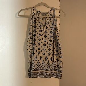 Black and white tank top